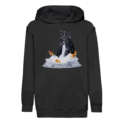 Sweat enfant poisson volant idéal pour l'école et sorties