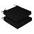 downluxe Waterproof Outdoor Chair Cushions Set of 2, 19" x 19" x 3" Patio Chair Cushion with Non-Slip Ties & Handle, Square Outdoor Cushion for Patio Furniture with Removable Cover, Black