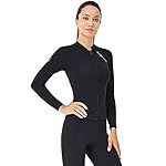 Wetsuit Top Women Men 2MM Neoprene Wetsuit Jacket Long Sleeve Diving Surfing Top, 3MM 1.5MM Wetsuits Shirt Vest Scuba Swimming Snorkeling Suit Swimsuit Warm Front Zip for Water Sports - Image 5