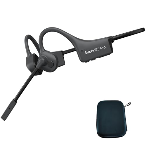 Super@3 Pro 骨伝導イヤホン Bluetooth マイク付 テレワーク Amazon.co.jp: 骨伝導イヤホン Bluetooth マイク付き 耳掛け式