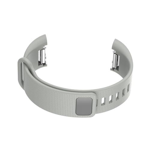 Gadpiparty Unisex Silicone Watch Strap Breathable Textured Replacement Band for Grey and Skin-friendly Design