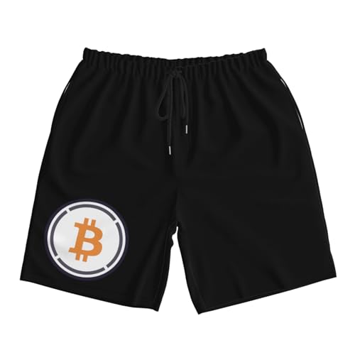 Bitcoin Mens Swim Trunks Quick Dry Board Shorts 7" - Hawaii Beach Swimwear2
