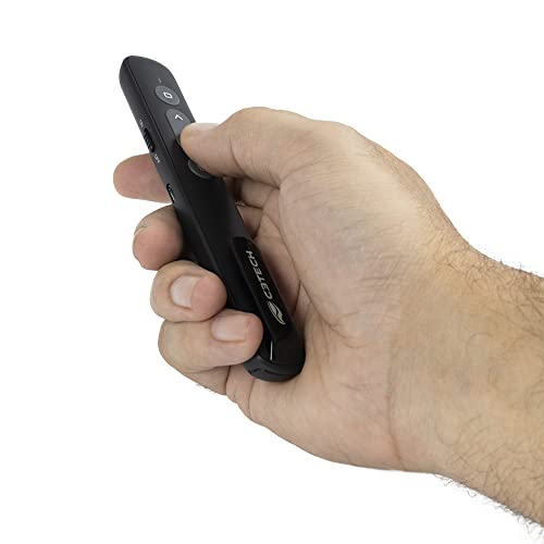 C3Tech Apresentador sem fio AP-600 Laser pointer Preto Bateria recarregavel - Compativel com Windows