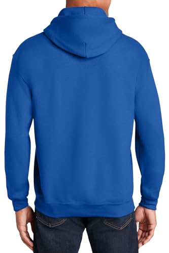 Image of Gildan Men's Heavy Blend Drawcord Hooded Sweatshirt, Safety Pink