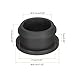 MECCANIXITY 6Pcs Snap Rubber Grommet Plug Mount Dia 21mm ID 16.5mm Seal Anti-Scratch for Electrical Box Cable Pipe Black