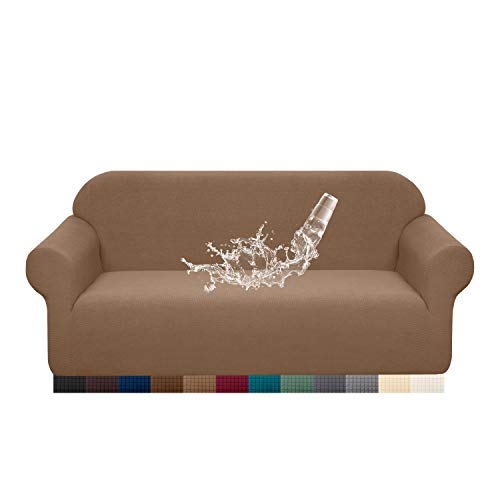 Granbest Sofabezug, wasserdicht, 2-Sitzer, dehnbar, Jacquard, für Wohnzimmer (2-Sitzer, Kamele) Cover