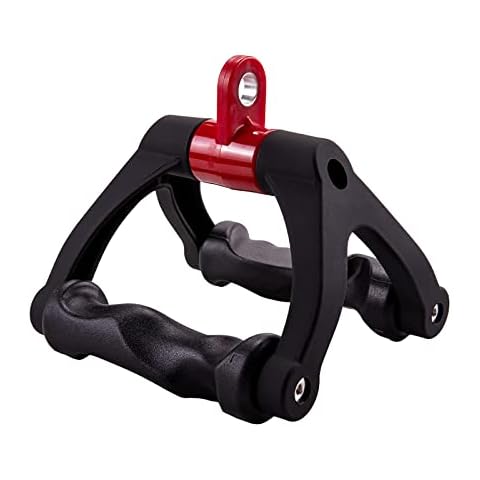 HXD-ERGO Double D Handle for Cable Machine - Ergonomic Row Handle Cable Attachment - Triangle V Bar Grip LAT PullDown Attachments for Home Gym Cover