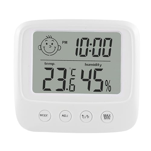 Termómetro higrómetro digital para interiores con pantalla LCD modelo E0828 3
