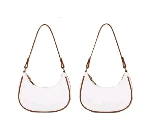 Women’s Fashion Crossbody Bag PU Material Solid Look Shoulder Purse for Shopping Travel Daily Use Pack of 2-image-0