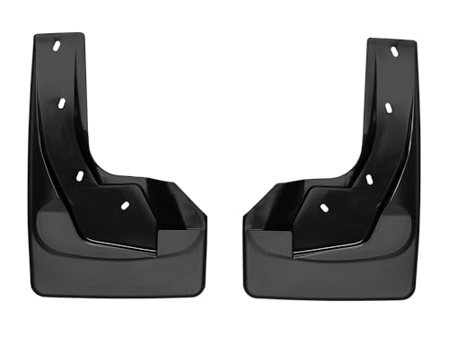WeatherTech Custom No Drill Splash Guard MudFlaps for Ram Truck 1500, Ram 1500 - Front Pair (110092), Black