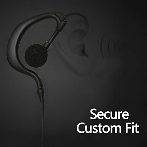 Image of BAOFENG Two Way Radio Earpiece Ham Radio K Port Headset | Walkie Talkie Headphone for UV-5R BF-F8HP PRO 5RM GM21 UV-5G Plus K5PLUS AR-152 UV-32 UV-17R BF-888S GM-15PRO UV-S9 Plus Etc (2Pack)