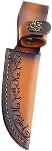 1PC Knife Sheath for Belt, Cowhide Leather Protective Cover with Snap Closure Fits for Home, Kitchen, Outdoor