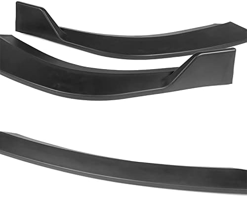 EPARTS 3 Pieces Style Front Bumper Lip Spoiler Splitter Chin Side Body Kit Trim Protection Compatible with 2012-2014 Chrysler 300 SRT8 Models Only (Unpainted Black)