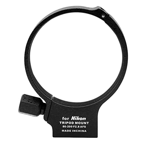 Kqcibz Metal Lens Tripod Mount Collar Ring for AF-S 80-200mm F/2.8D ED Lens Collar for 70-300mm F/4.5-5.6G SSM, black, 500263401