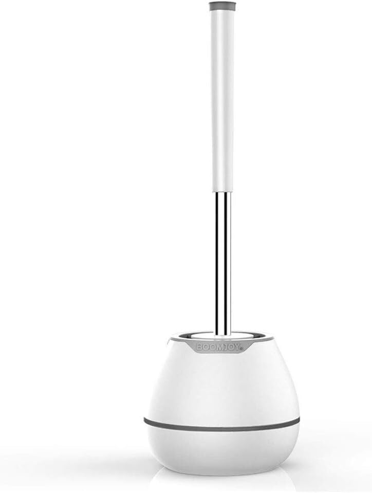 Brosse de toilette à poils souples anti-rayures avec long manche pour bidet