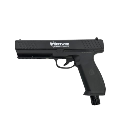 Streetwise Heat .50 Caliber Pepper Launcher, Pepper Ball Gun – Self Defense Pistol, Home Defense, Rubber Bullet Gun for Adults (Unit only)