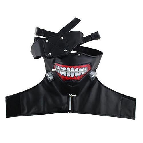 Generisch Tokyo Masque de Ghoul Kaneki Masque en latex Chapeaux d'horreur pour Halloween Carnaval Costume Fête Props