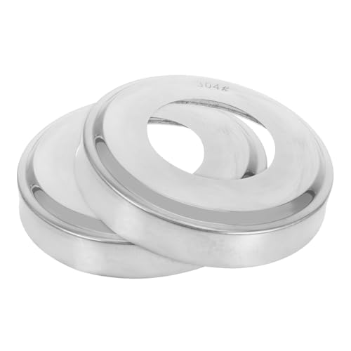 TOBBOMEY 2pièces Couvre-Main Acier pour Échelles De Piscine Lot de Plaques Escutcheons pour Et Garde- Résistantes à Et Applications