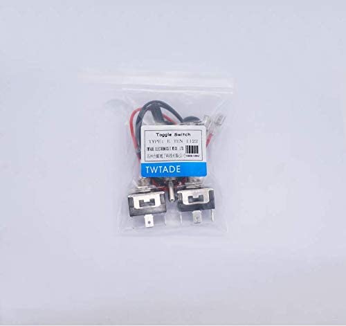 TWTADE 3 Pcs Latching Toggle Rocker Switches 3 Pin 3 Position ON