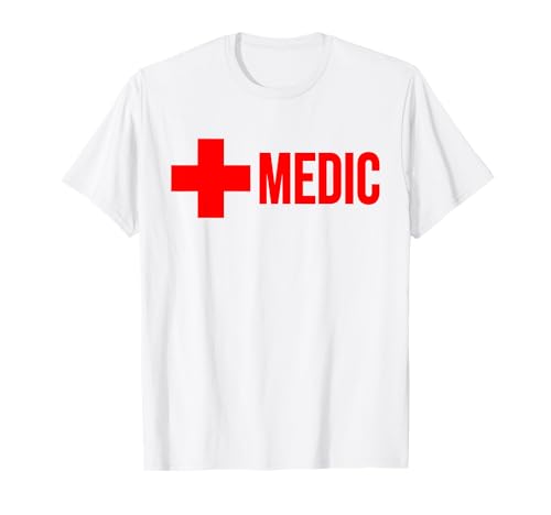 MEDIC CROSS FIRST RESPONDER FIRST AID UNIFORM COSTUME TEE T-Shirt