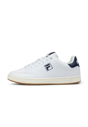 FILA Herren Sneaker COURTBAY mit Cupsohle, Weiß (White-Fila Navy-Marshmallow), 43