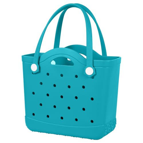 Small Medium Rubber Tote Beach Bag | Durable Rubber Bag Waterproof Washable Tote Bags