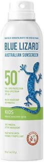 BLUE LIZARD Mineral Sunscreen Kids SPF 50+ Spray, 5 Fl Oz