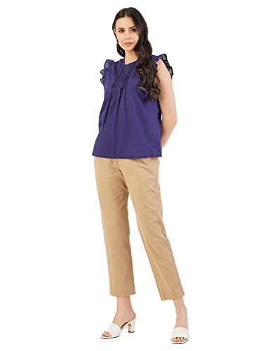 Image of FYLTR Womens Regular Stretch Cotton, Comfortable, Soft Khaki Trousers