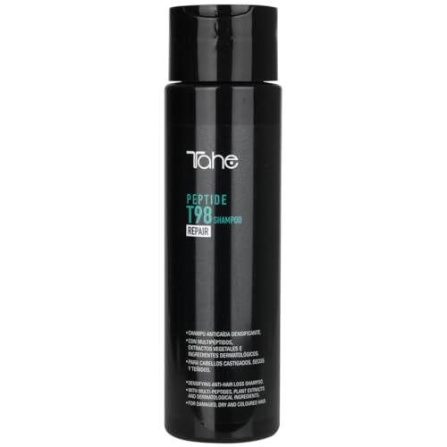 Tahe Peptide T98 Repair Champú anticaída reparador con Multipéptidos ideal para cabellos secos o dañados, 300 ml