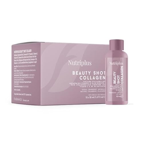 FARMASi Nutriplus Collagen Portioned Drink, 50ml (15 Pieces) - Collagen Drink, Collagen, Skin Health, Wellness, Daily Collagen Supplement