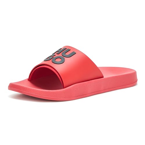 Image of HUGO Men's Stacked Logo Slide Sandal