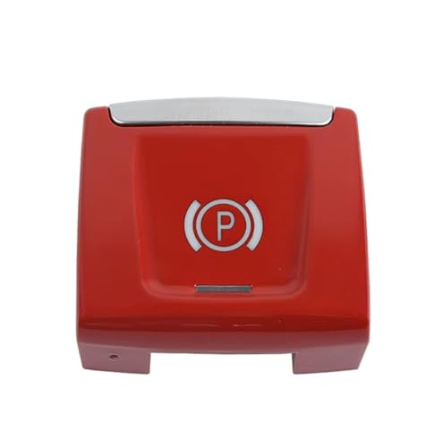 Botón de freno de mano eléctrico rojo para renovar el interruptor de tu coche de forma rápida