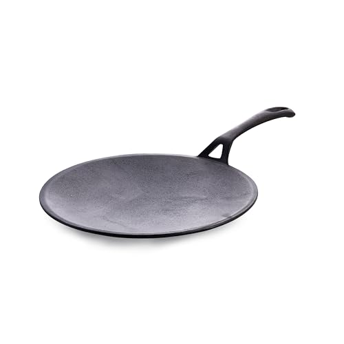 Image of Crystal Pre-Seasoned Cast Iron Roti /Chapati Tawa 250 Mm | Free Handle Cover | 100% Toxin Free | Naturally Non Stick | Long Lasting | Induction & Gas Stove Compatible