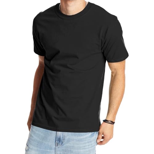 [ヘインズ] メンズ BEEFY (ビーフィ) 半袖Tシャツ (M, ブラック) [並行輸入品]