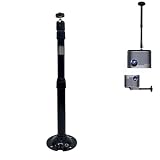 NVRTTRR Extendable Projector Mount, Projector Ceiling Mount Adjustable 360° Angle, Black (11.4-16.1inch)