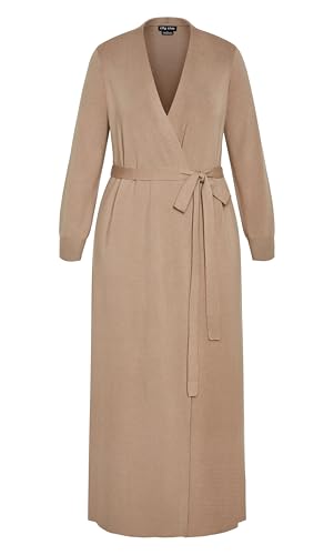 Image of City Chic Plus Size Cardigan - Goldie Longline