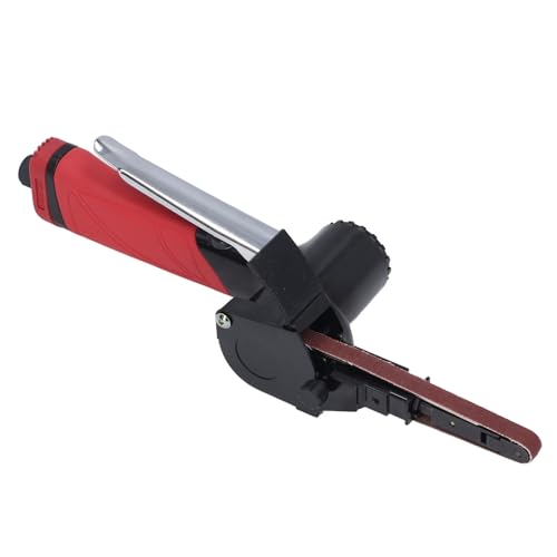 1/4in Air Belt Sander 20000rpm Aluminum Alloy Handheld Belt Sander for Steel Copper Aluminum Plastic 13in Belt 1/4in Air Inlet 1 for Metal Polishing