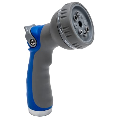 VIKING Hose Nozzle, Garden Hose Nozzle with 8 Spray Patterns, Adjustable Heavy Duty Thumb Control for Washing Car, Watering Plants, Washing Pets, and Home Use