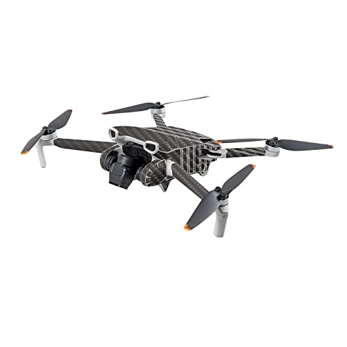 Image of MightySkins Carbon Fiber Skin Compatible with DJI Mini 3 - Pinstripe | Protective, Durable Textured Carbon Fiber Finish | Easy to Apply | Made in The USA