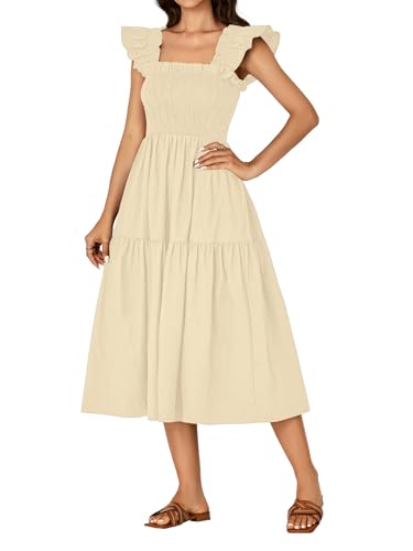 Image of Rooscier Women's A Line Smocked Midi Dress