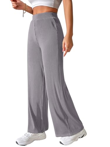 Image of GRECIILOOKS Women's Parachute Cargo Pants - High Waist Flared Korean Trousers| Trendy Casual Wear for Daily & Travel Use (Available in Plus Size)