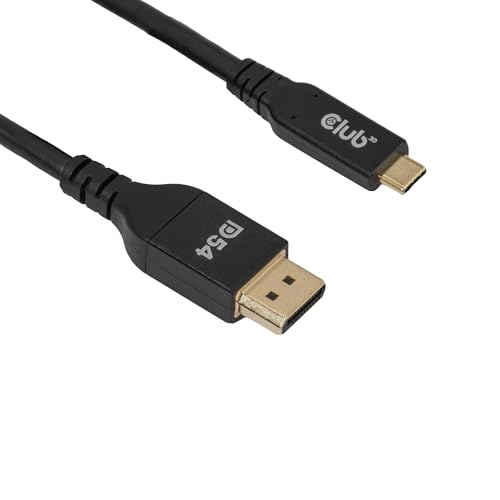Club 3D CAC-1563 USB Type C Cable to min DP 2.1 Bi-Directional VESA DP54 Certified Cable M/M 2m/6.56ft