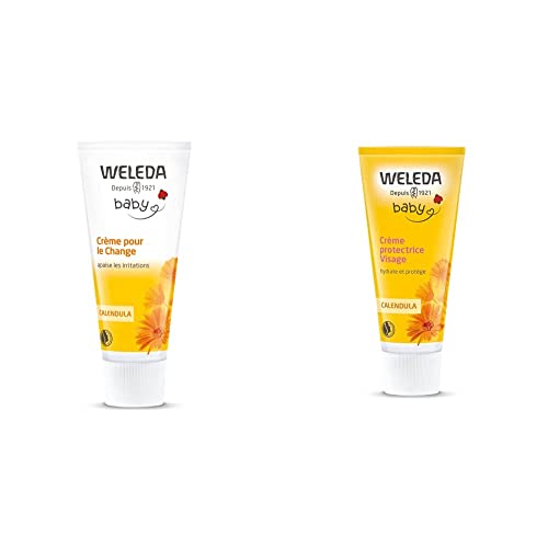 Weleda Crema Pañal De Caléndula (1X 75 Ml) (9831En) &Amp; Crema Facial De Caléndula (1X 50 Ml)