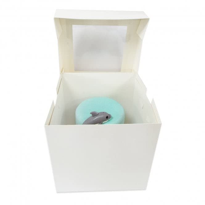 Mcfleet Lot De 4 Boîtes à Gâteau Jetables De 25,4 X 25,4 X 20