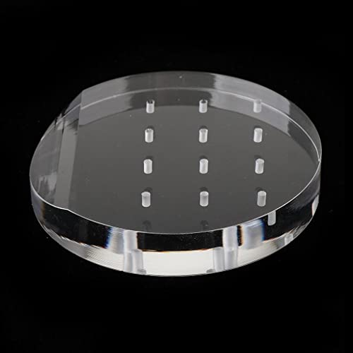 Soporte transparente para brocas de taladro de uñas miniatura 5