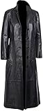 Leatherz Hub Long Body Leather Coat for Women – Lambskin Black Full Body Trench Coat, X-Large