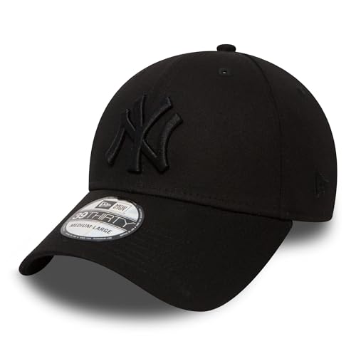 New Era NY Yankees 39 Thirty - Gorra para hombre, color negro (black/ black), talla L/XL