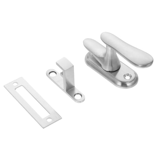 iplusmile Pestillo para Puerta Corrediza de Granero Inoxidable con Tornillos Cerrojo Seguro para Ventana y Puerta de Madera Resistente Exteriores y Fácil Instalación