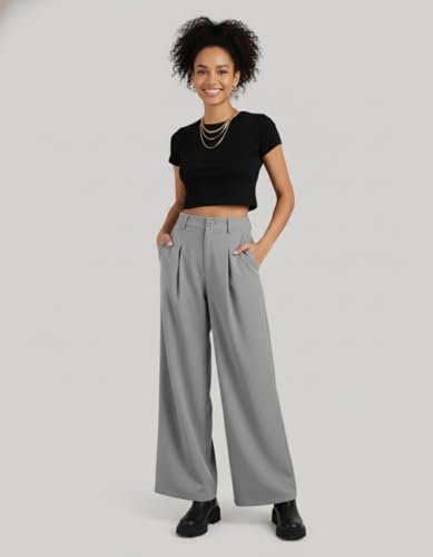 Image of Nermosa High-Waist Korean Trousers with Wide Baggy Fit | Trendy GenZ Streetwear Pants
