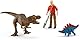 SCHLEICH 41465 Tyrannosaurus Rex Angriff, für Kinder ab 5-12 Jahren, Dinosaurs - Spielset